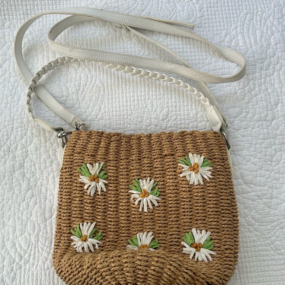 Rachel Ashwell Wicker Crossbody Bag